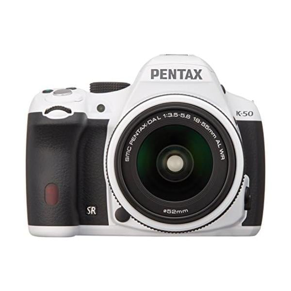 【中古】RICOH デジタル一眼レフ PENTAX K-50 DAL18-55mmWRレンズキット ホワイト K-50 L18-55WR KIT WHITE 10941