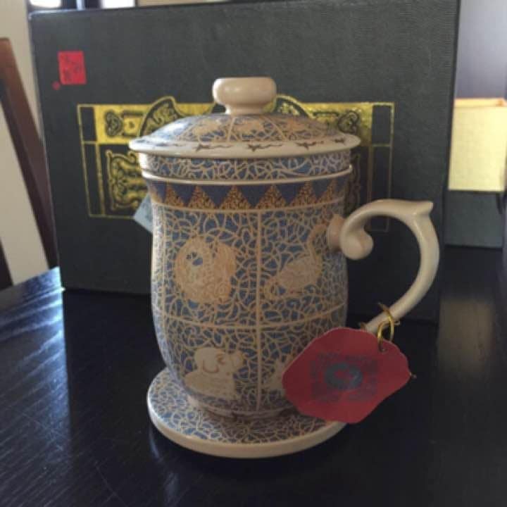 中国茶 最高級茶飲みカップ 茶こし付き