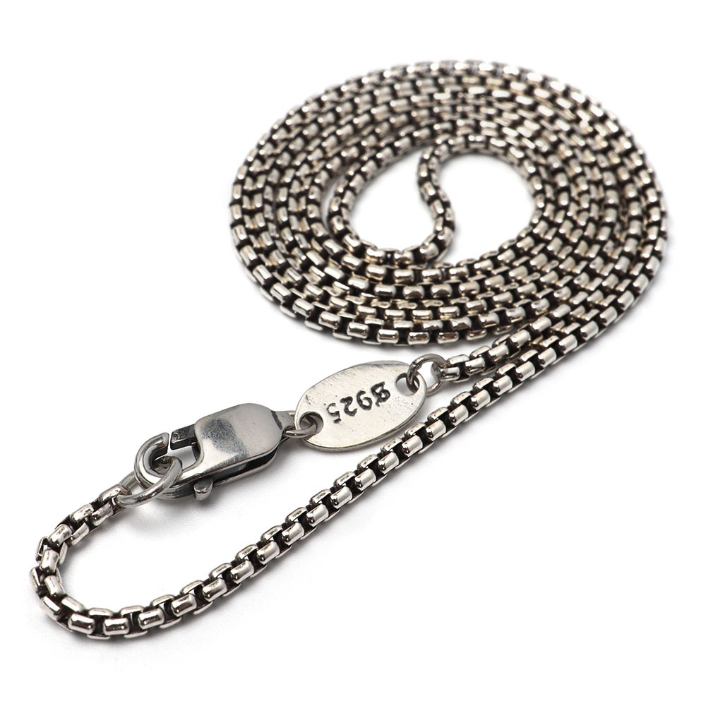 925 ボックスチェーンネックレス 幅1.5mm [cs062-15mm]