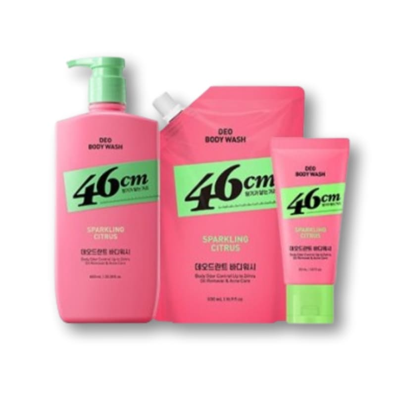 [NEW発売記念企画] 46cm デオドラント ボディウォッシュ 本品600ml+リフィル500ml+旅行用30ml