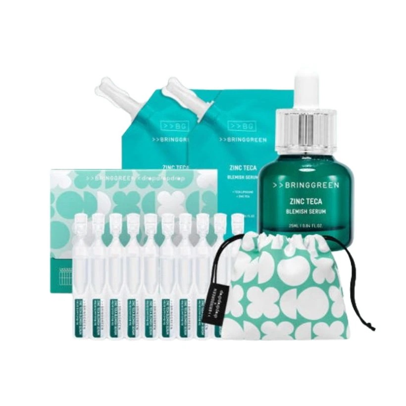 [25FW/New]ジンクテカ トラブルセラム 25ml(+詰め替え25ml*2個)+1.5mlX10個(ミニポーチ 贈呈）#鎮静 #ツボクサ #保湿