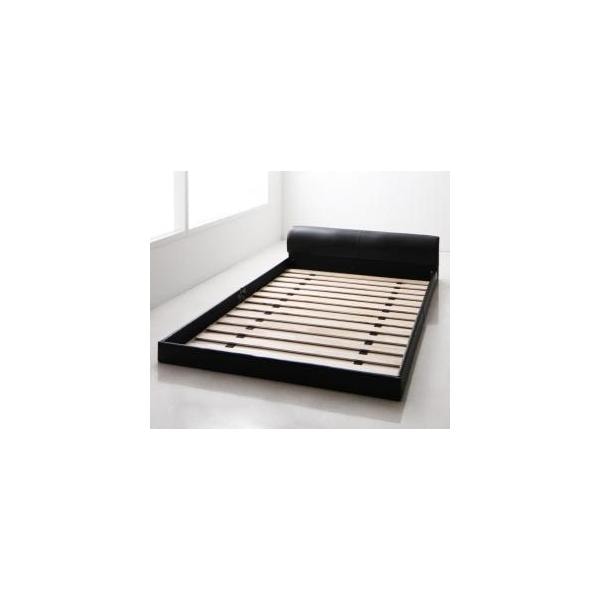 高級感のある　モダンデザインレザーフロアベッド GIRA SENCE ギラセンス ベッドフレームのみ セミダブル