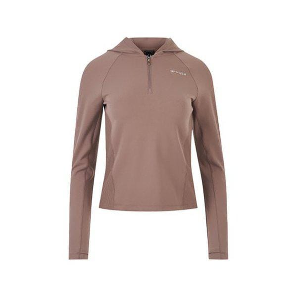 女性用トレーニングハーフジップパーカー FM1SPJPCNHD252W-BRW