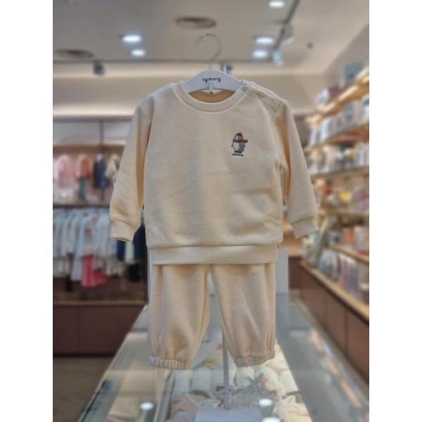 セーブゾーン06クリームレブゴールベロアミンク上下01S753005（S41553015）