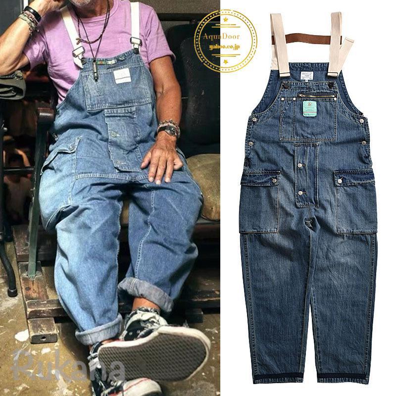 人気商品 ペインター ミリタリー オールインワン サロペット ゆったり リラックス 作業着 ジーンズ デニム サロペット メンズペインター ミリタリーペインター ミリタリー
