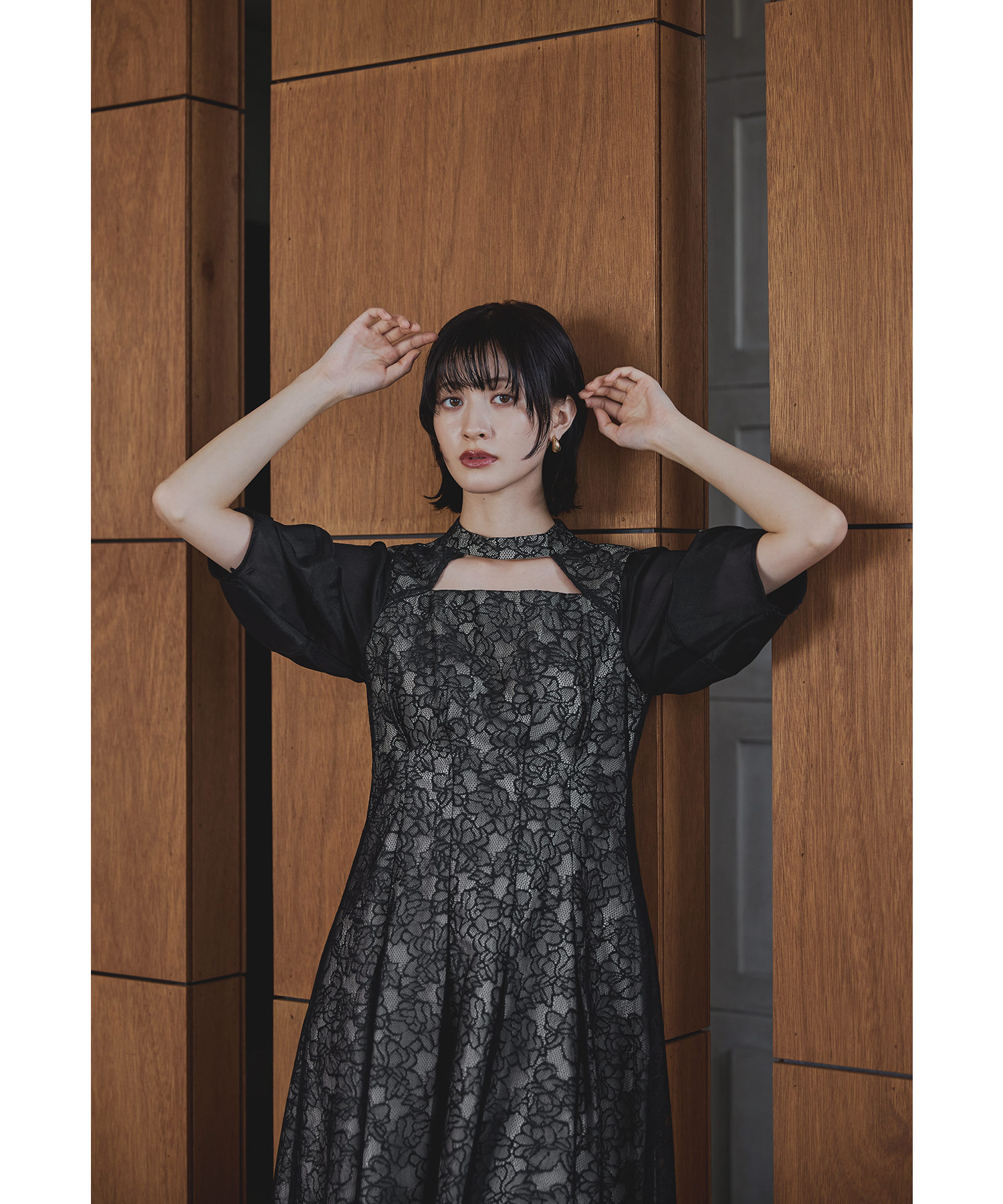 フラワーレースカットアウトドレス パーティードレス 結婚式 ワンピース 花柄 チュール シアー 袖あり 長袖 フレア ロング丈 お呼ばれ パーティー 二次会 披露宴 謝恩会 成人式 同窓会 卒業式 13,838円