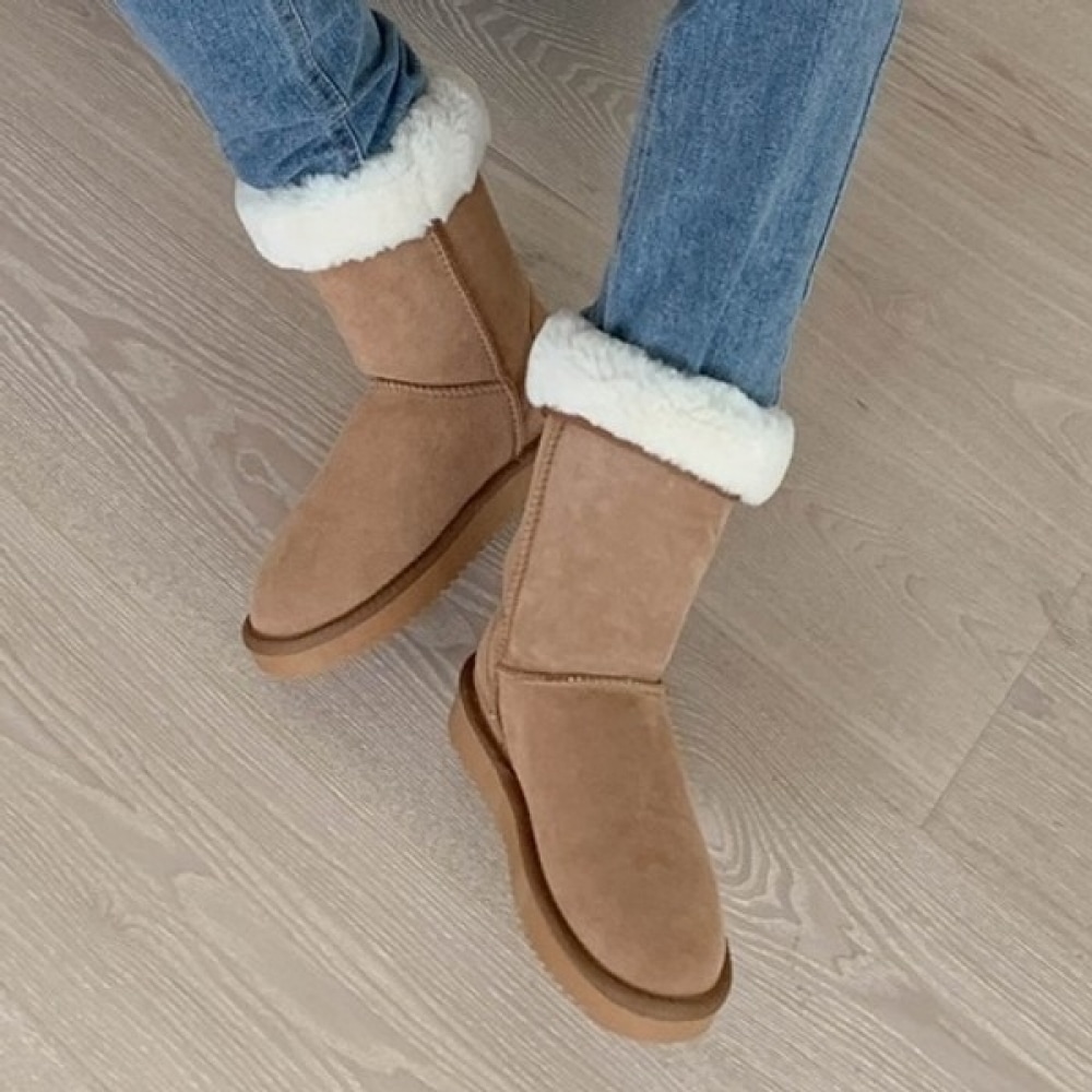 (ニーナズパリ) 高品質牛革ミドルブーツ (1K734)