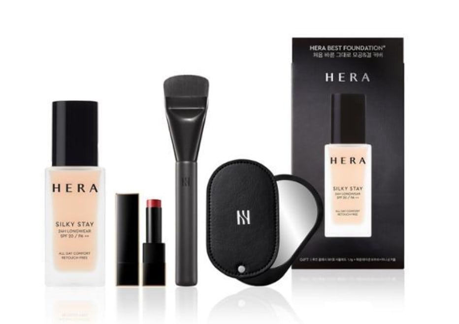 [6月限定企画] シルキーステイ24H ロングウェアファンデーション 30g（+ミニリップ1.1g+ブラシ+手鏡）17N1号