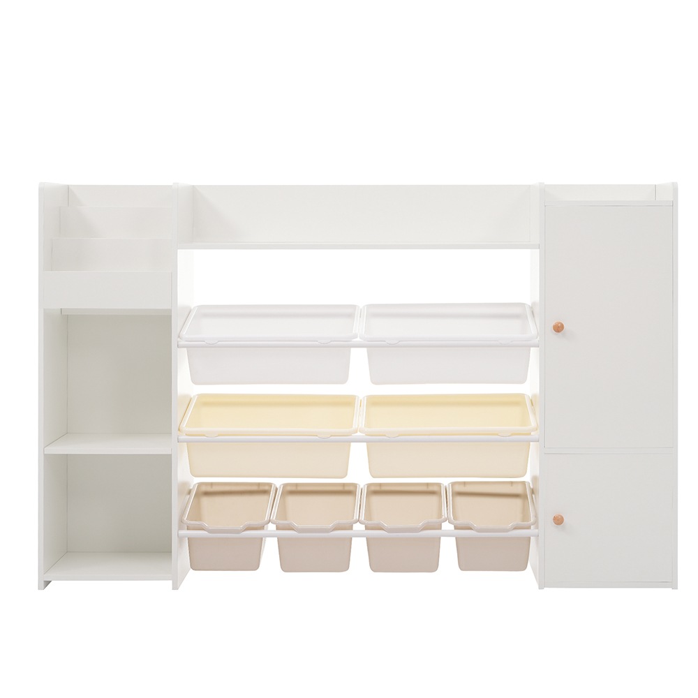おもちゃ収納 ラック おもちゃ箱 絵本棚 収納ラック 大容量 ホワイトボード付き おしゃれ ワイドタイプ 子ども こども キッズ 収納ボックス 引き出し 玩具箱 新生活 ランドセルラック 本棚