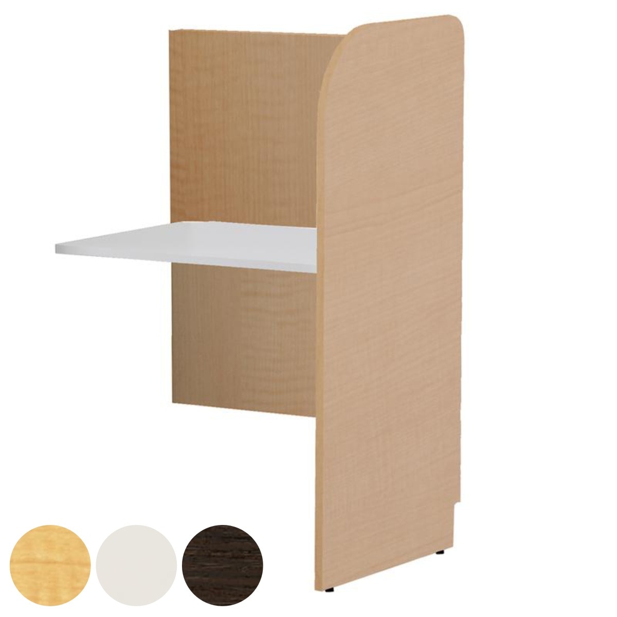 デスク PCブースデスク 増連 背板 木目調 連結用パーツ パネルデスク 個別ブース パーソナルブース パソコン ブース 個別学習 塾 ナチュラル ホワイト ダークブラウン 法人限定