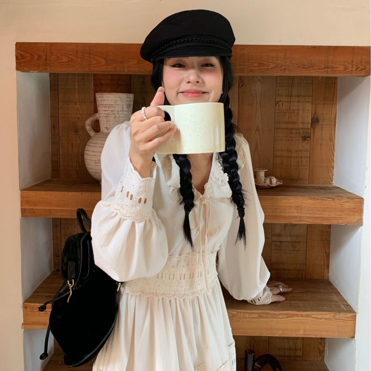 美の解釈 Newopen 2024 初秋優しい気質スリムウエストプルオーバーロングドレス女性 83369