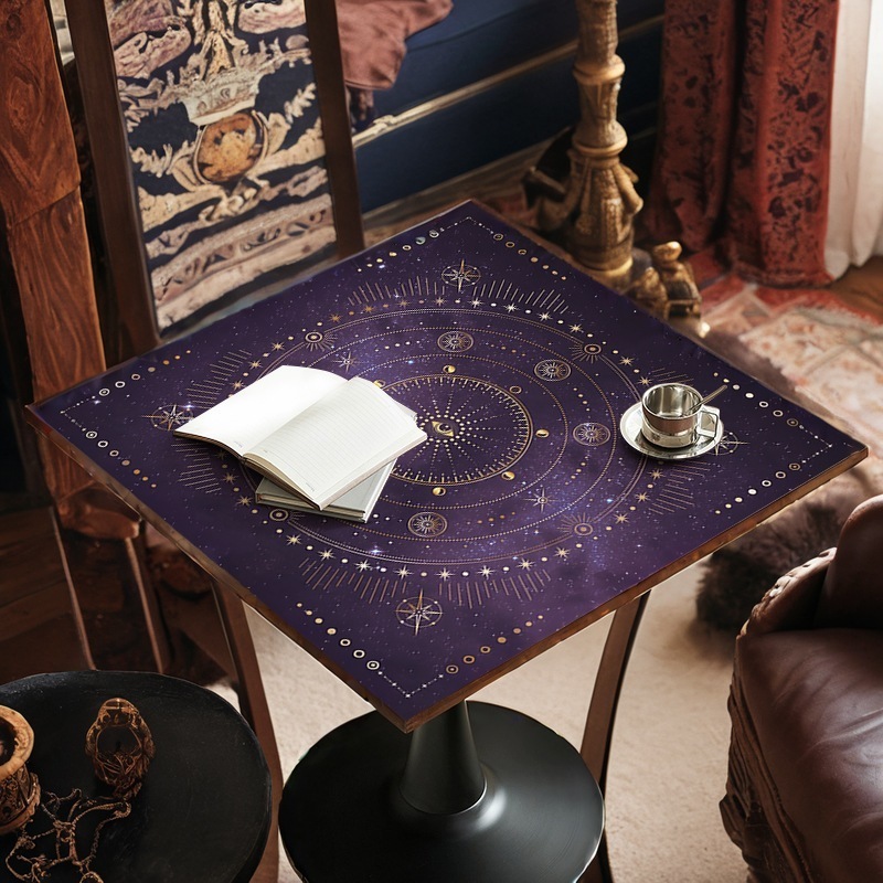 タロットテーブルクロス 紫色の厚手のベルベットゲーム タロットカード タロットカード タロットカード タロットカード タロットカード