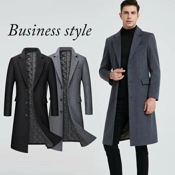 チェスターコート メンズ コート ピーコート ビジネスコート 通勤 メンズコート 中綿入り 暖かい ロング丈 通勤 紳士服 冬コート オシャレ ロングコート アウターコート ボタン留め 大きいサイズ
