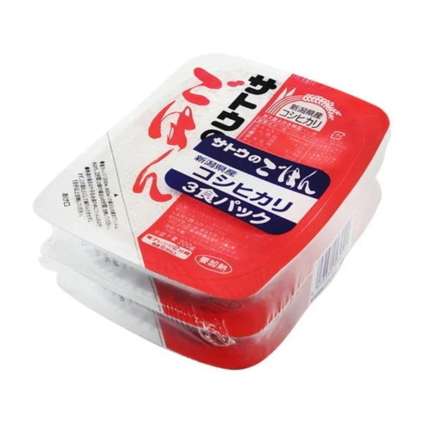 サトウ食品 サトウ サトウのごはん 新潟県産コシヒカリ 3食パック 200g3 12 メーカー直送