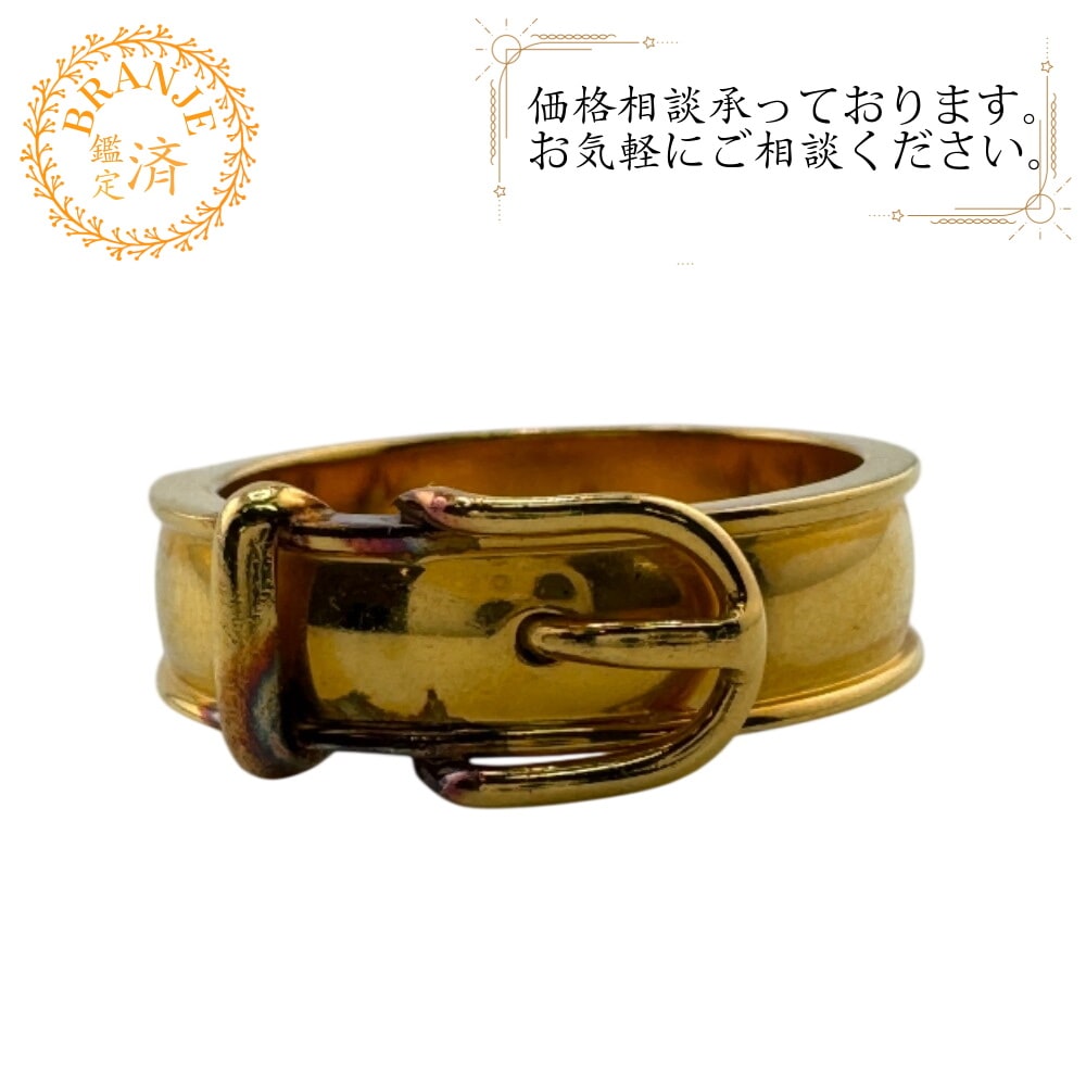 ブックルセリエ ベルト モチーフ ゴールド スカーフリング ゴールド