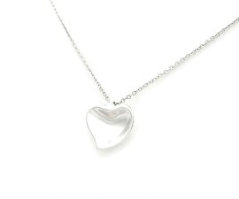 カーブドハート　ネックレス SV