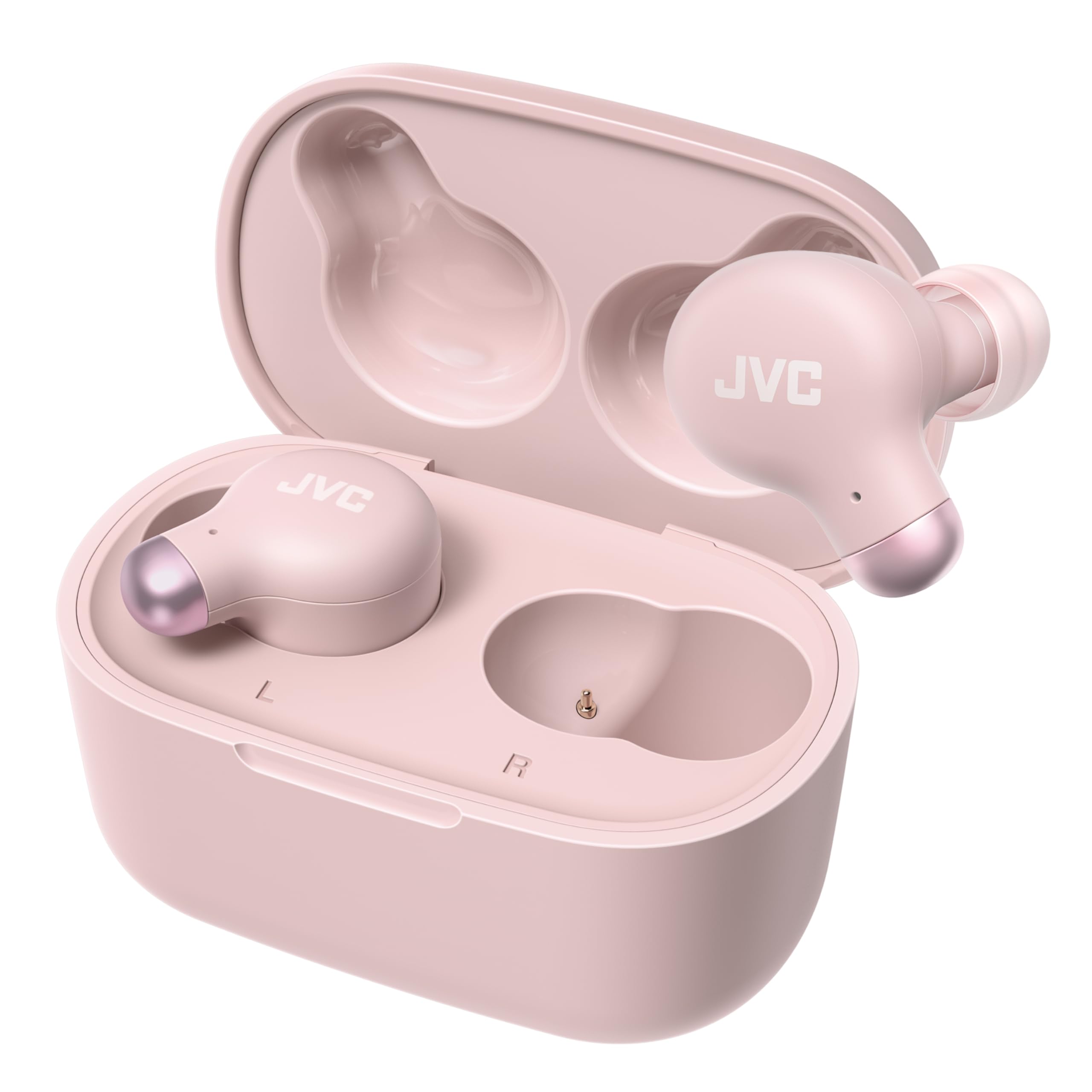 JVCケンウッド JVC HA-Z251T-P ワイヤレスイヤホン Bluetooth Ver5.3 ノイズキャンセリング 外音取込み機能 マイク付き 最大28時間再生 小型 軽量 防滴 IPX4 低