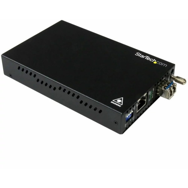 ET91000SM20 ブラック ギガビットイーサネット対応光メディアコンバータ 1000BASE-T(RJ45) - 1000BASE-LX(シングルモード LC) 20km メーカー直送