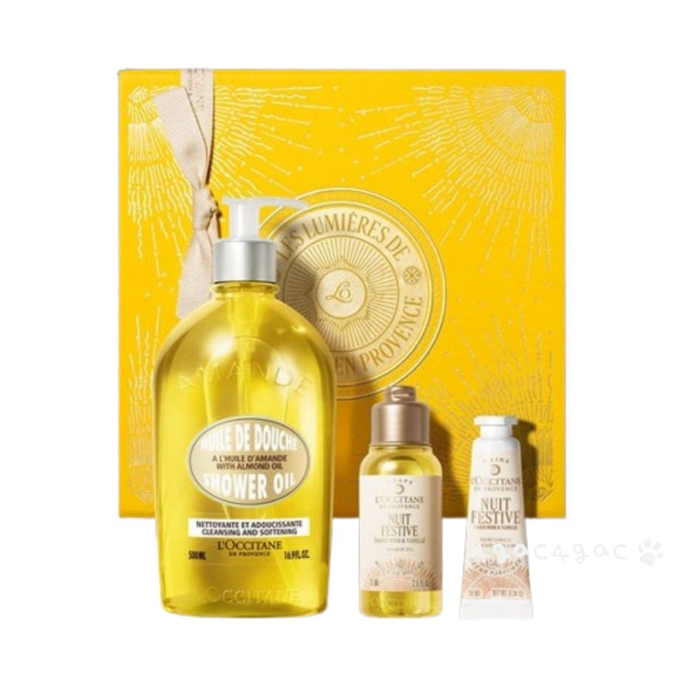 アーモンドシャワーオイル500mlセット(+ホリデーシグネチャー2種)