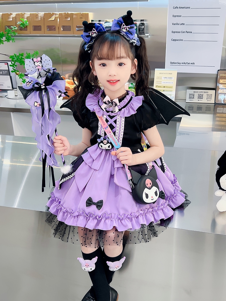 【激安本日限定】女の子人目クロミドレス2024夏子供歳誕生ドレスロリータ夏半袖プリンセスドレストレンド