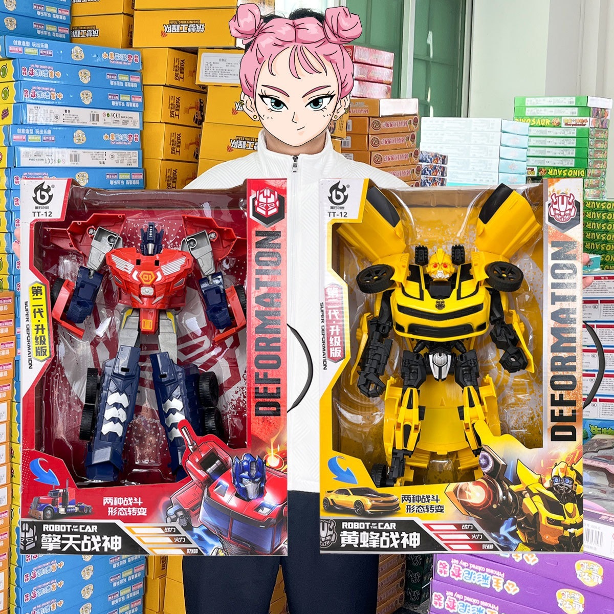 変形ロボットおもちゃトランスフォーマーワスプオプティマスプライム男の子向けモデルおもちゃギフトセット