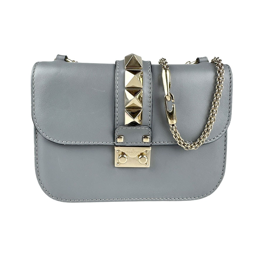 ヴァレンティノ ガラヴァーニ Valentino Garavani ショルダーバッグ レザー グレー レディース z6752 59,800円