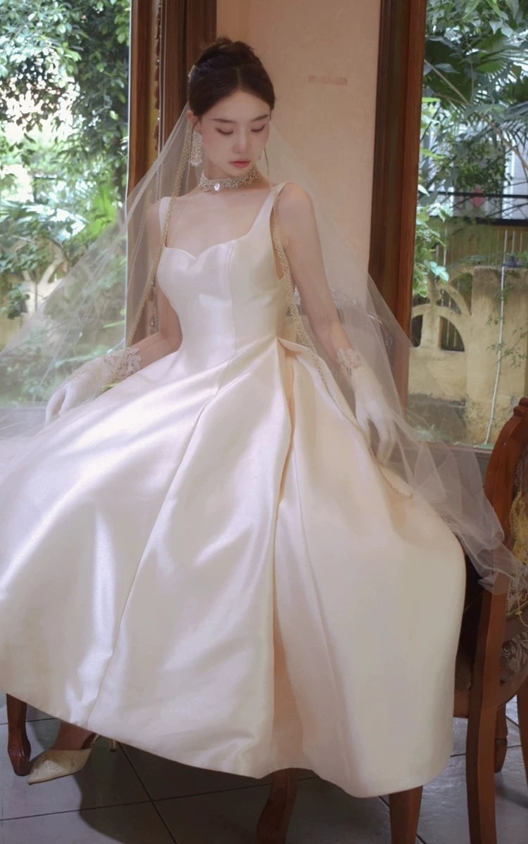 レースパーティードレス 白 花嫁 ワンピース 結婚式 フォーマル きれいめ卒業式 お呼ばれ 同窓会 謝恩会 演奏会