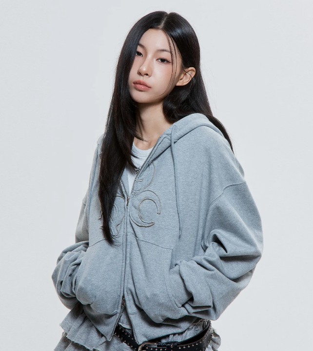 (DUC) Symbol Hoodie Zip-up 2 colors ユニセックス ストリートダンスウェアブランド