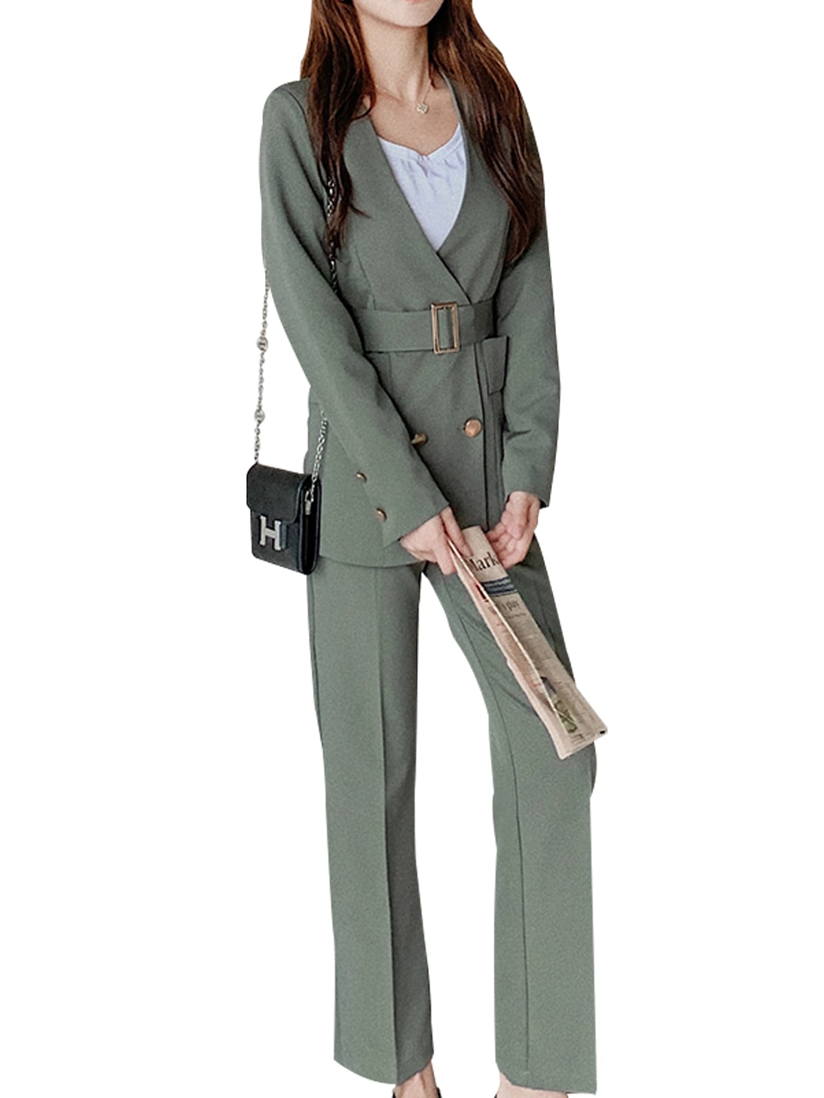 2点セット パンツスーツ レディース パンツセットアップ テーラードジャケット パンツドレス 春秋仕事通勤OL女性オフィスカジュアル結婚式20代30代40代 3色 S-XL