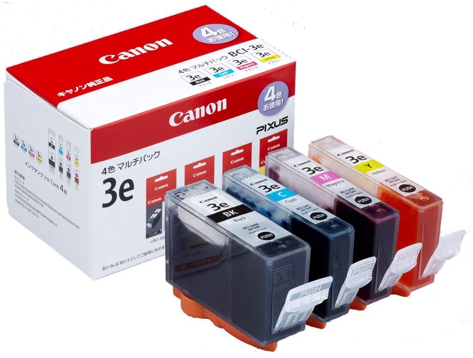 メール便送料無料対応可】 Canon インクタンク BCI-3e 4色マルチパック