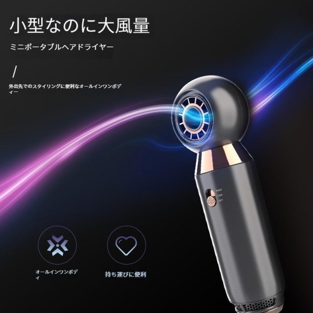 ドライヤー 速乾 大風量 高級 ヘアドライヤー エアードライヤーサロン 美髪 静音 マイナスイオン 5,330円