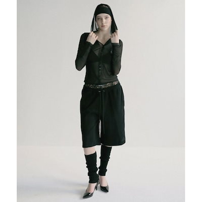 【BADBLOOD】ビヨンドソフトバミューダパンツ - ブラック BADBLOOD (バッドブラッド) さまざまな色をご用意 ビヨンド