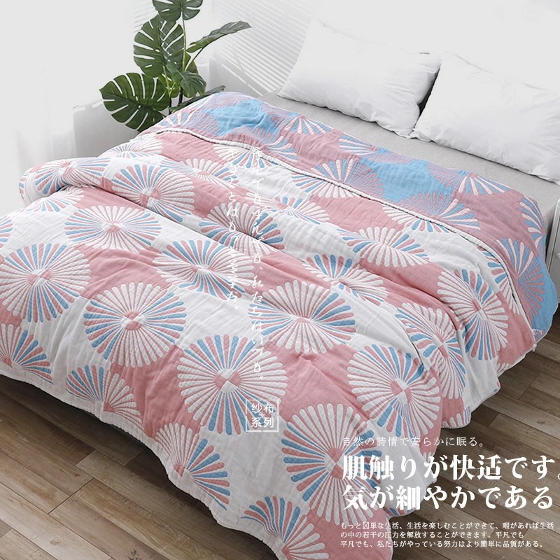夏ふとん 肌掛布団 掛ふとん 夏 シングル 150×200cm 洗える おしゃれ 夏掛け ガーゼケット 雛菊柄 かわいい ナチュラル 通気性 吸水性 やわらか肌触り 肌掛け布団 綿 タオルケット 肌布