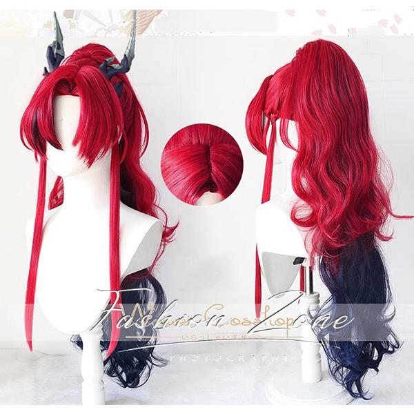 明日方舟 Arknights アークナイツ 風 ユウ 余 Yu コスプレ ウィッグ かつら WIG 高温耐熱 イベント アニメ クリスマス ハロウィン仮装