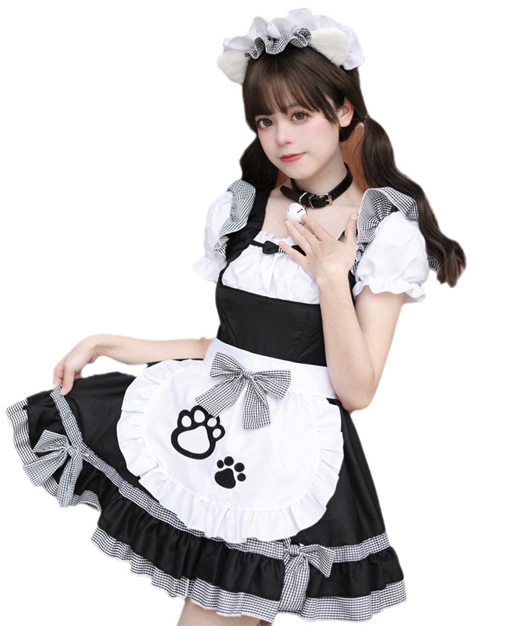 ロリータワンピース ロリータドレス セット ロリコス ロリータ風 コスプレ衣装 コスチューム 少女服 ピンク色 浅ピンク ブラック