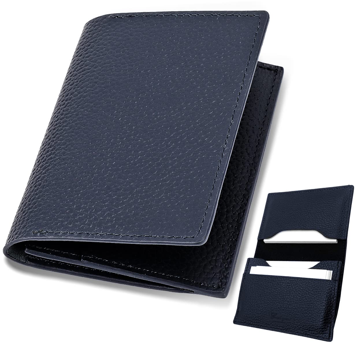 [Enich agent] 名刺入れ 本革 メンズ レディース 名刺ケース イタリア製高級レザー 大容量