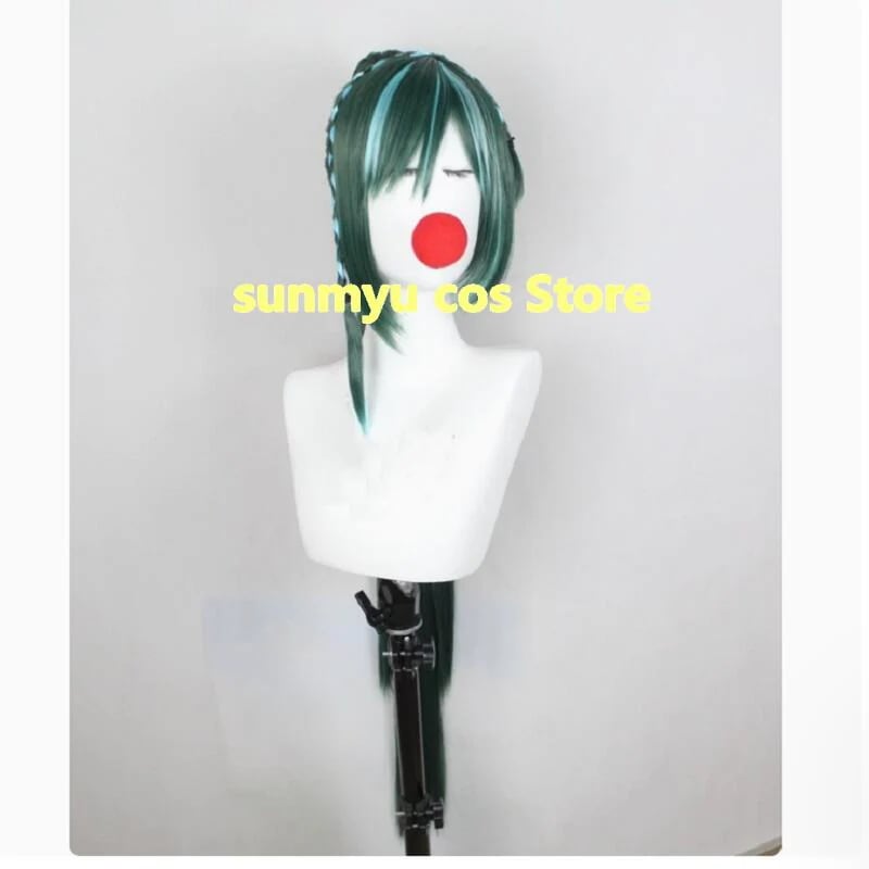 ボーカロイド　初音ミク 　未来線 Cool武士 コスプレ グリーンウィッグ