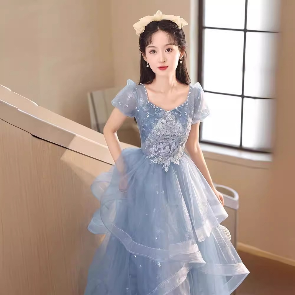 ブルーイブニングドレス2024宴会気質とハイエンドホストアートテスト