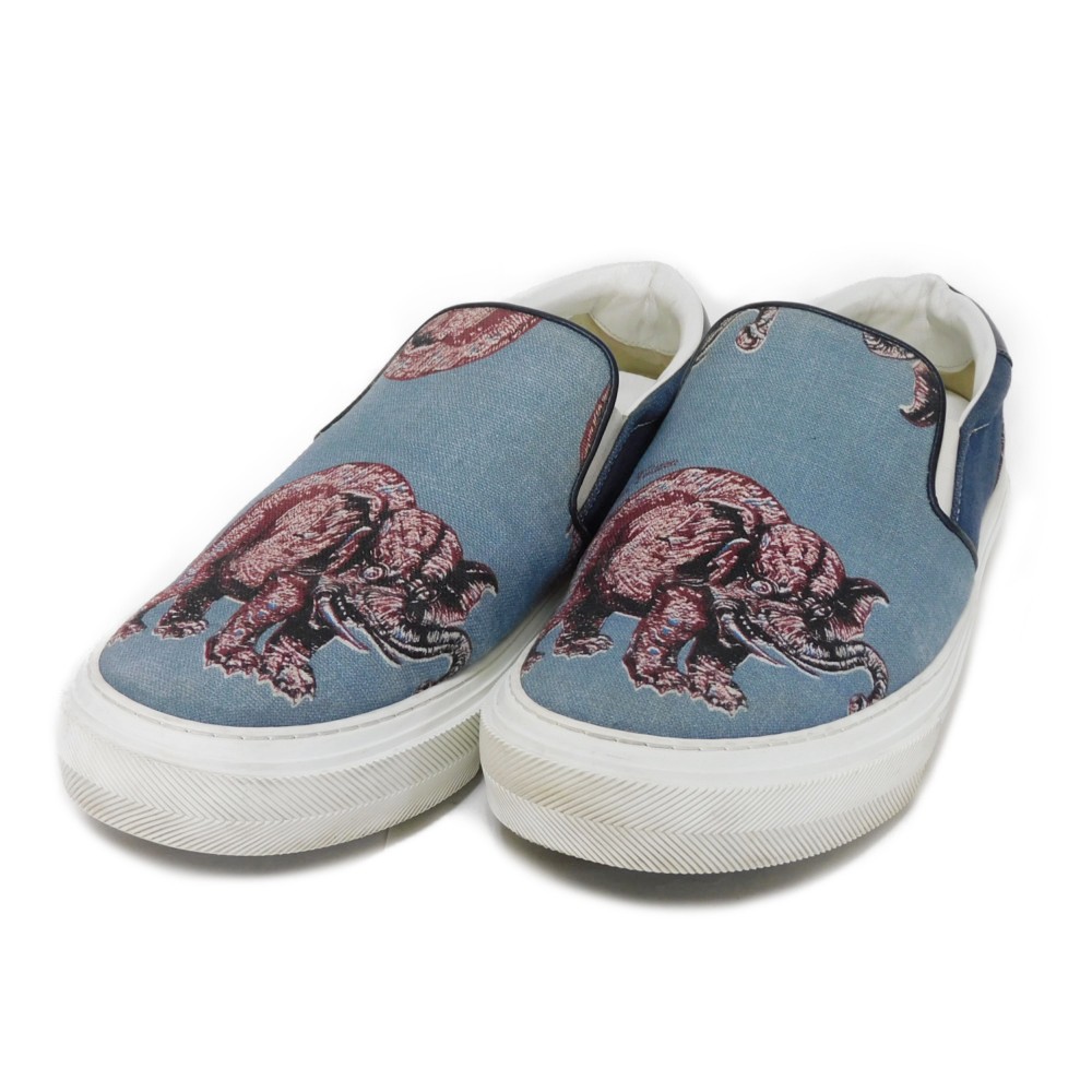 【中古】 スニーカー 6 エレファント チャップマンブラザーズ デニム スリッポン 25cm 17SS トロカデロ ライン サバンナ