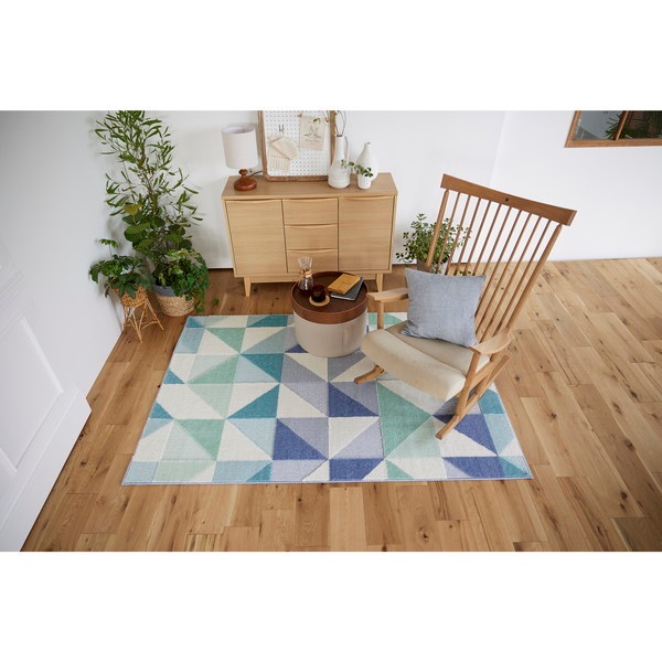 スミノエ 13139479 130190cm BL アレルブロック ラグ シーン 130×190cm ブルー メーカー直送