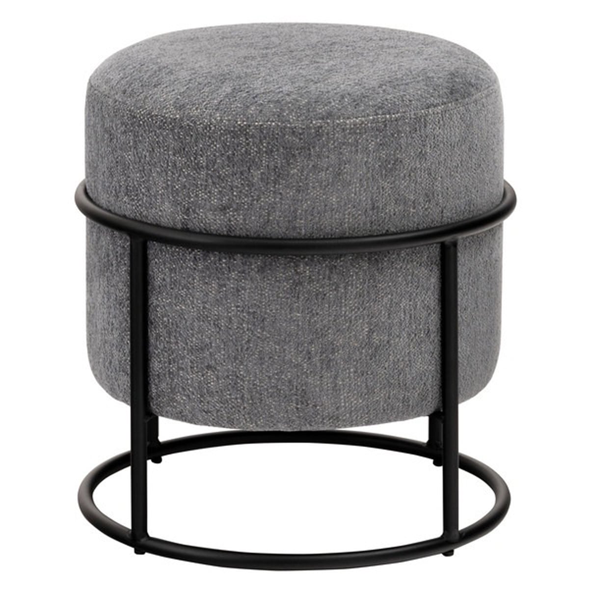 スツール PC-507 おしゃれ 円形 ラウンド 丸 丸型 椅子 イス スチール チェア 背もたれなし グレー かわいい シック モダン シンプル ファブリック 積み重ね スタッキング リビング ダイ