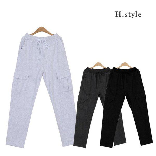 HスタイルPR乾パンストレートパンツ/ビッグサイズ/男女共用/トレーニングパンツ/ジャージ/運動着/バンディング/アスレジャー