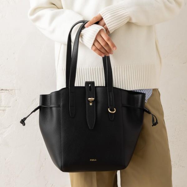 トートバッグ ネット ブラック レディース BZT0FUA HSF000 O6000