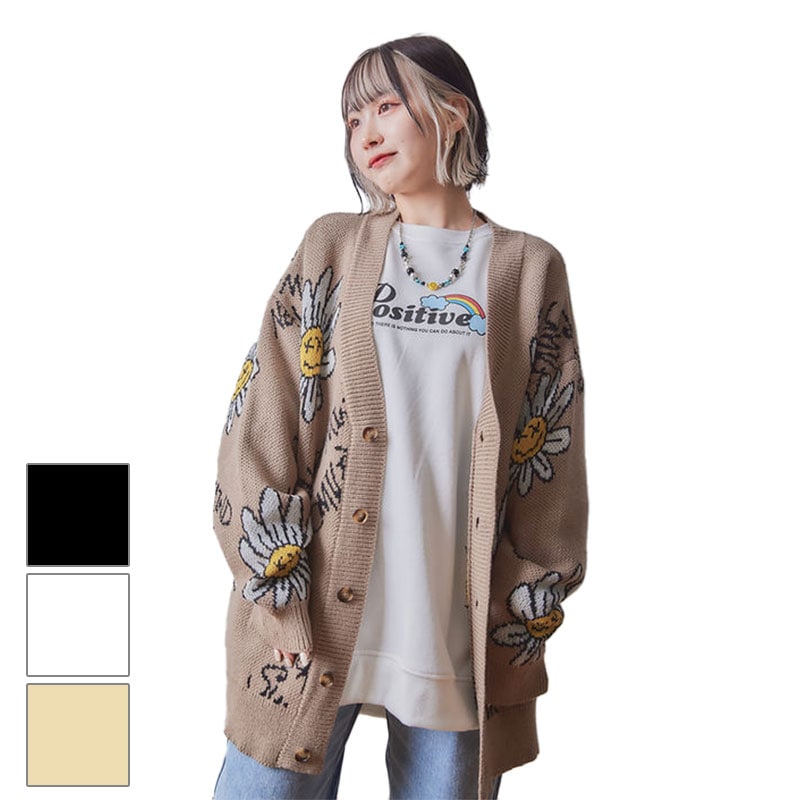 総柄スマイルニットカーデ メンズ レディース ユニセックス 133802