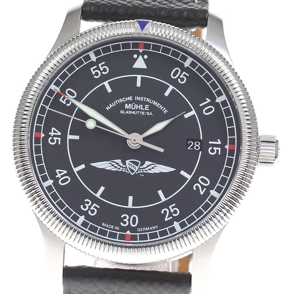 ミューレグラスヒュッテ Muhle Glashutte M1-37-34-401 エアロスポーツ リミテッドエディション AT メンズ 美品 _834427【中古】