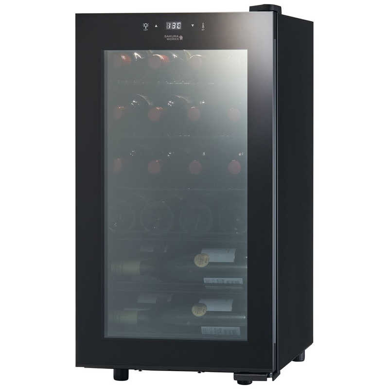 さくら製作所　ワインセラー ZERO CLASS Smart 22本 右開き 　SB22 ブラック（標準設置無料）