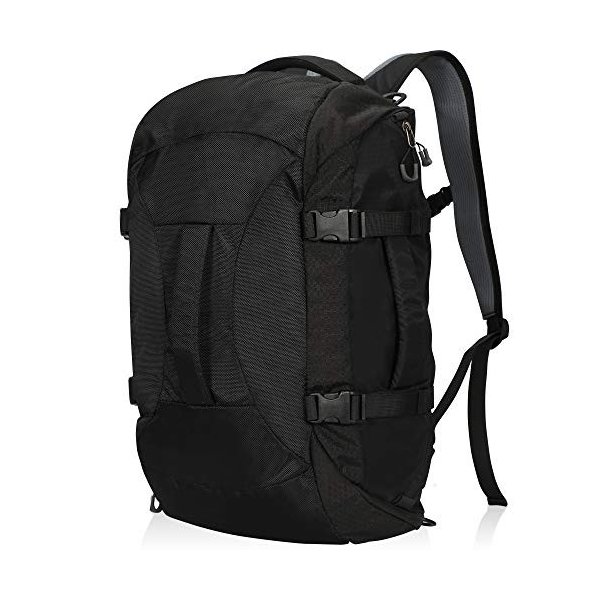 Hynes Eagle Travel Backpack 4 Way Duffel Backpack Water Repellent Gym Sports Bag for Women Men， Blac