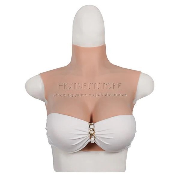 即纳 セール シリコンバスト 女装サロン 偽乳 着用便利 男娘 超リアル セクシー コスプレ 人工乳房 5サイズ3色 充填物 綿