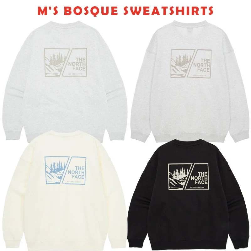 韓国正規品保証 関税負担なし NM5MR04A MS BOSQUE SWEATSHIRTS デイリー 基本 着装 男子 女子 人気 韓国 ファッション 男女共用 アウトドア