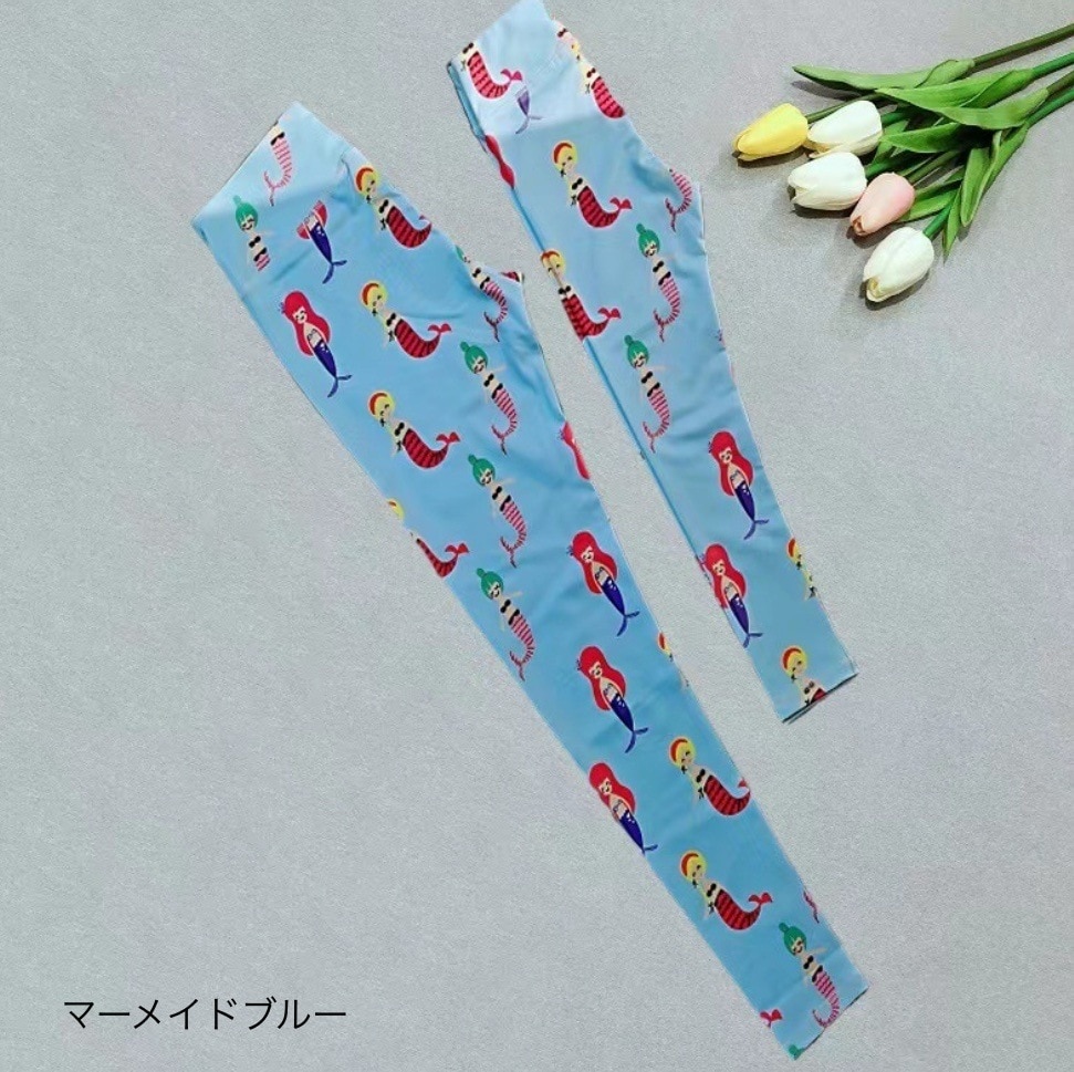 ヨガウェア レギンス スパッツ ポップ カラフル 韓国 レディース オルチャン マーメイド柄 フラミンゴ柄 ユニコーン柄 果物柄 花柄 ボーダー ペイズリー グラデーション ボタニカル柄